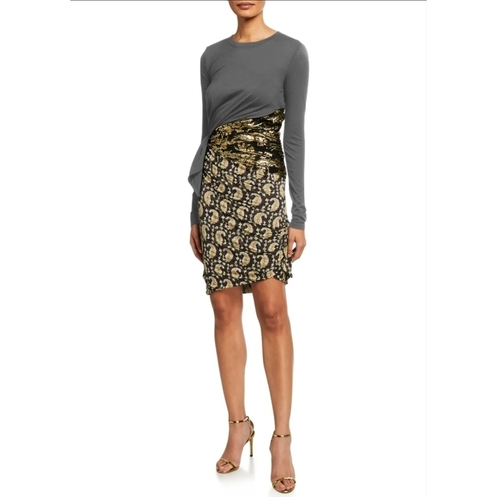Altuzarra NWOT | Belinda Mixed Media Paisley Floral Bodycon Dress | US 6